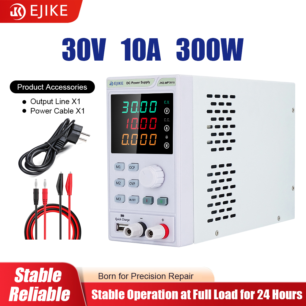 Programmable Dc Power Supply 30V 10A - Zasilacz laboratoryjny EJIKE DC 300W, programowalny,