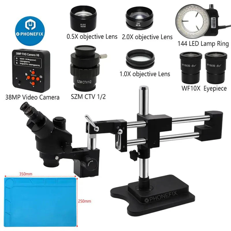 3.5X-90X czarny mikroskop ster – Stereo Trinocular Microscope Pcb recenzja i cena