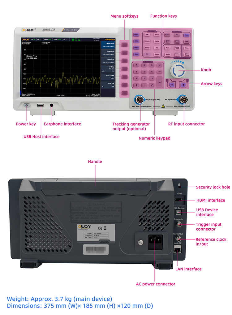 Przenośny analizator widma 9 k – Signal Generator Spectrum Analyzer recenzja i cena