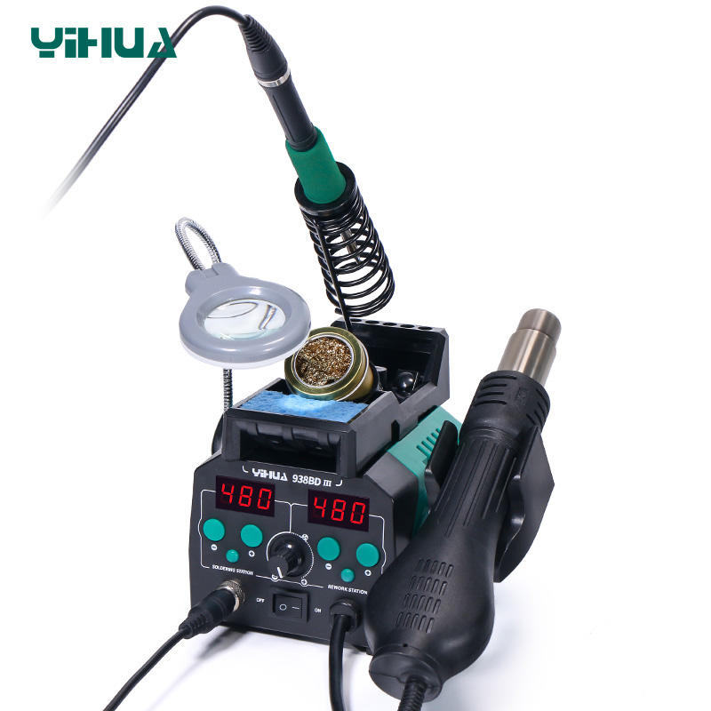 YIHUA 938BD-III 775W 2 w 1 Sta – Hot Air Rework Station T12 recenzja i cena
