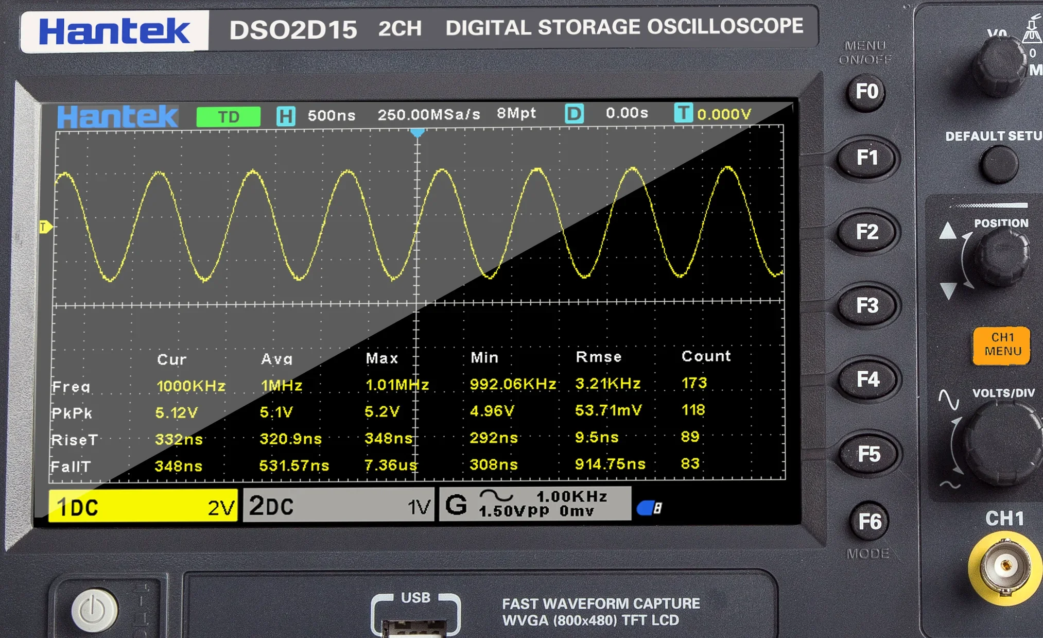 Stabilny oscyloskop Hantek z g – Digital Storage Oscilloscope 100Mhz recenzja i cena