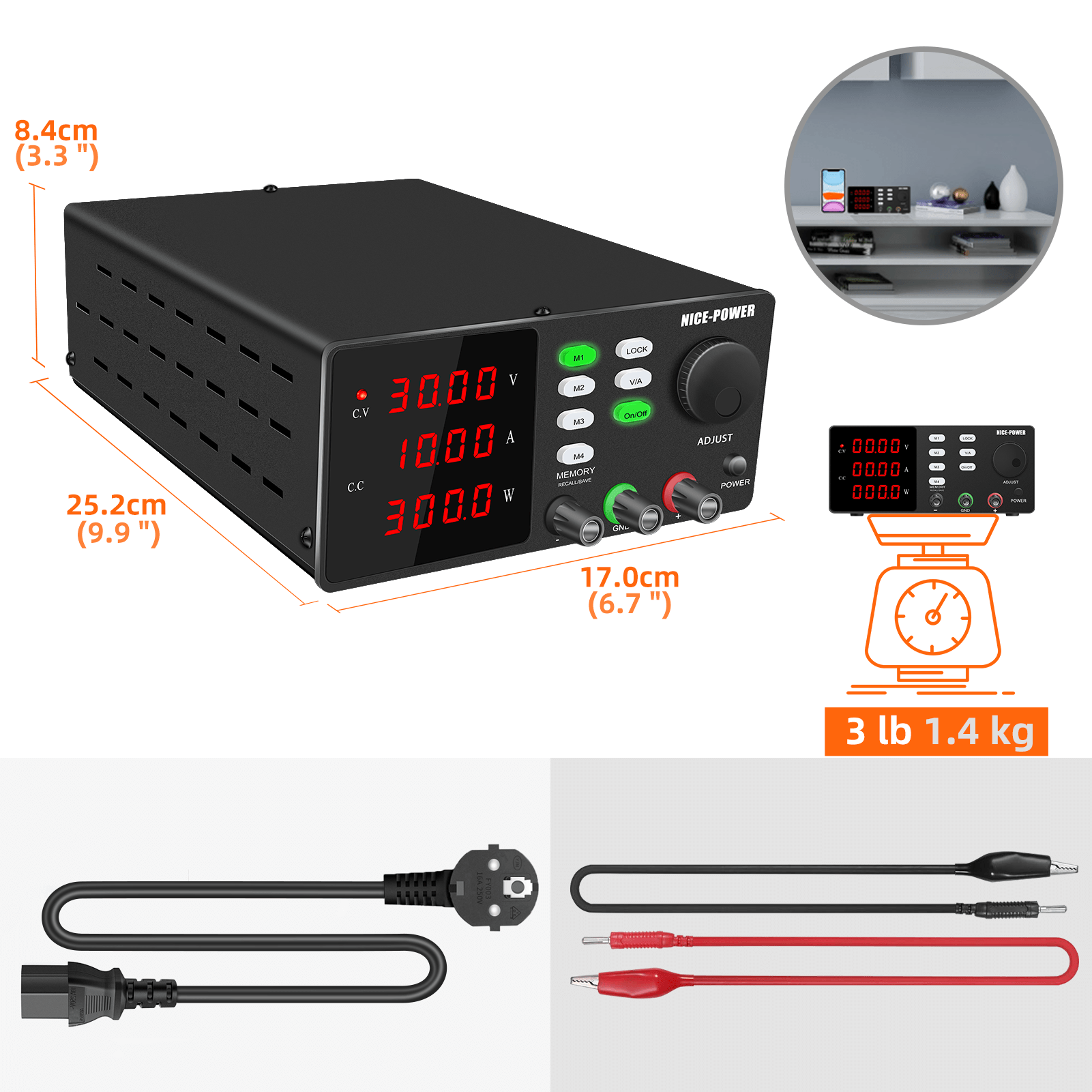 Zasilacz laboratoryjny NICE-PO – Programmable Dc Power Supply 30V 10A recenzja i cena