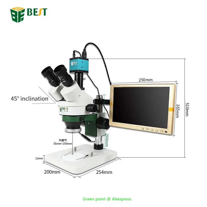 Seria ZS7045 Stereofoniczny mi – Stereo Trinocular Microscope Pcb recenzja i cena