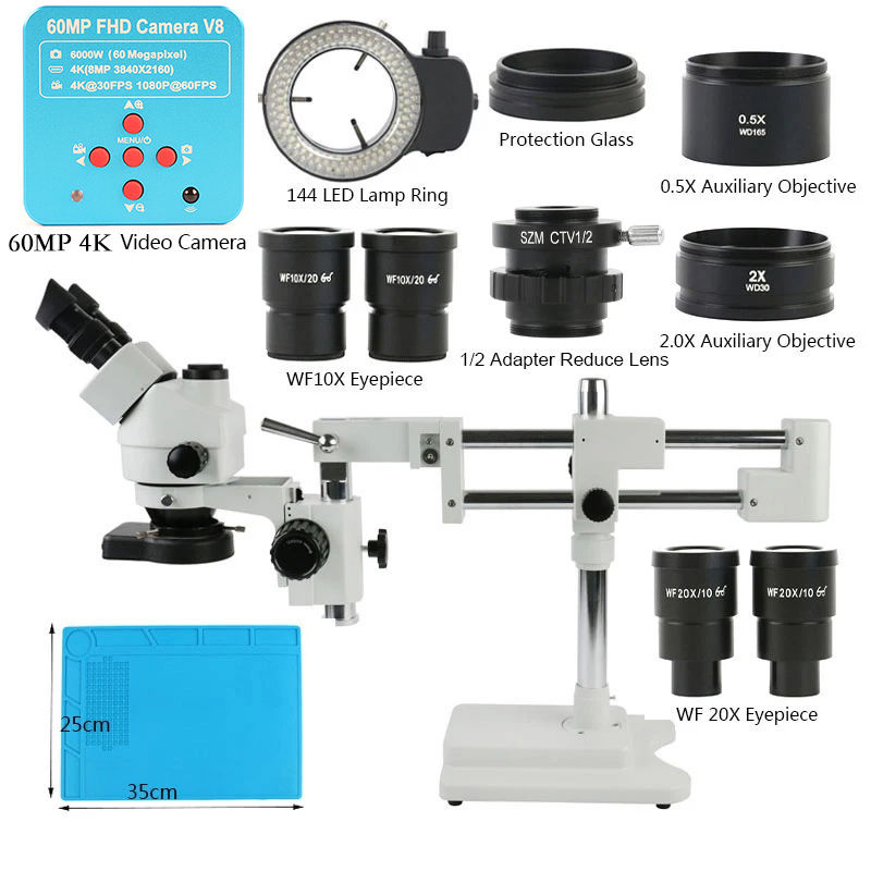 Mikroskop stereoskopowy zoom t – Stereo Trinocular Microscope Pcb recenzja i cena